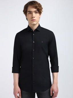 Tommy Hilfiger - Black Ai Flex Poplin Solid Sf Shirt