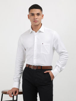 Tommy Hilfiger - White Ai Solid Engineered Rf Shirt