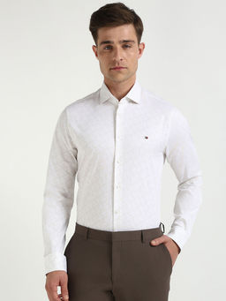 Tommy Hilfiger - White Ai Lux Broad Printed Rf Shirt