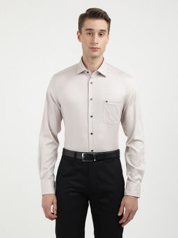 Tommy Hilfiger - Beige Ai Liq Cot Textured Rf Shirt