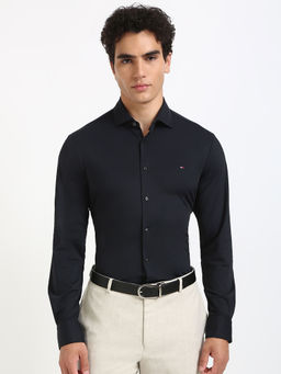 Tommy Hilfiger - Black Ai Monogram Jacquard Sf Shirt