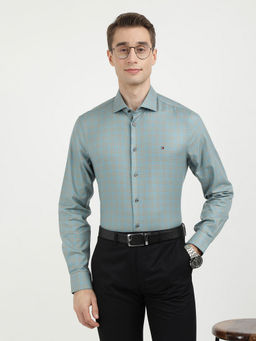 Tommy Hilfiger - Blue Ai Twill Check Sf Shirt