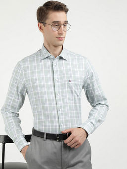 Tommy Hilfiger - Green Ai Light Twill Check Rf Shirt
