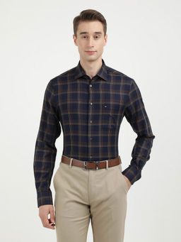 Tommy Hilfiger - Blue Ai Satin Large Check Rf Shirt