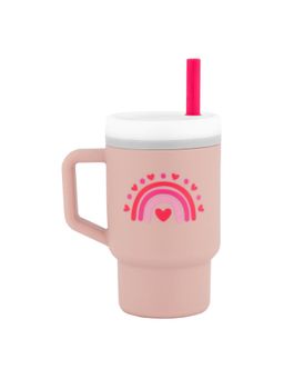Infantino - Pink Silicone Printed 300Ml Sipper Tumbler