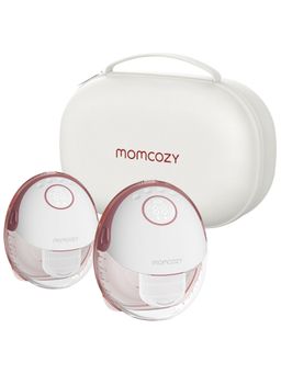 Momcozy - Red Silicone Printed 300Ml Breast Pump