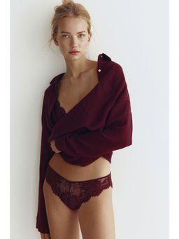 H&M - Women Red 2-Pack Lace Brazilian Briefs