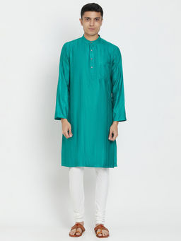 Fabindia - Viscose Tussar Dobby Long Kurta