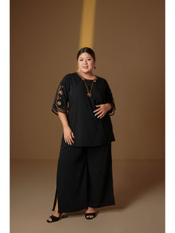 Mamicha - Meher Black Embellished Co-Ord (Set of 2)