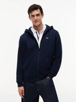 Tommy Hilfiger - Solid Regular Fit Cotton Sweatshirt Blue