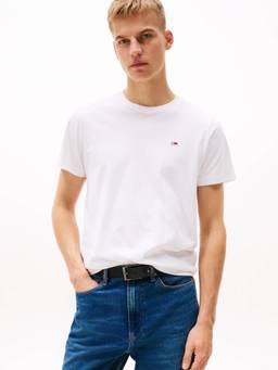 Tommy Hilfiger - Logo Slim Fit Cotton T-Shirt White