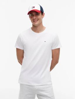 Tommy Hilfiger - Solid Slim Fit Cotton T-Shirt White