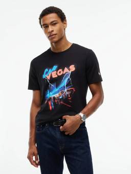 Tommy Hilfiger - Graphic Regular Fit Cotton T-Shirt Black