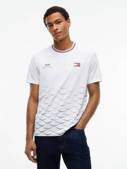 Tommy Hilfiger - Graphic Regular Fit Polyester T-Shirt White