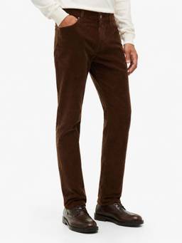 Tommy Hilfiger - Regular Fit Solid Mid Rise Trouser Brown