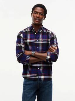 Tommy Hilfiger - Checks Regular Fit Cotton Shirt Navy Blue