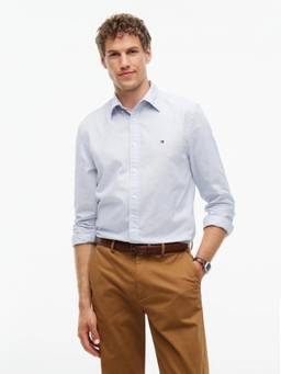 Tommy Hilfiger - Checks Regular Fit Dobby Woven Shirt Blue