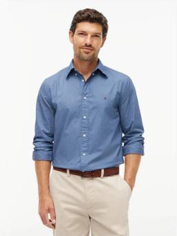 Tommy Hilfiger - Regular Fit Poplin Woven Shirt Blue