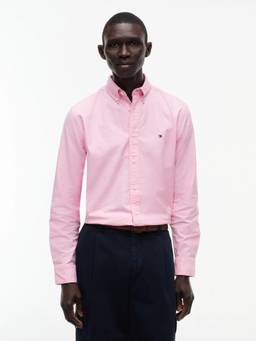 Tommy Hilfiger - Solid Regular Fit Oxford Woven Shirt Pink