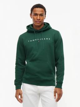 Tommy Hilfiger - Embroidered Logo Regular Fit Cotton Sweatshirt Green