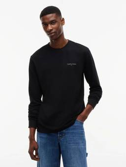 Tommy Hilfiger - Solid Slim Fit Cotton T-Shirt Black