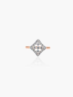 Maiora Diamonds - Square Design Ring 18k Gold | Lab Grown Diamonds | Rose Gold