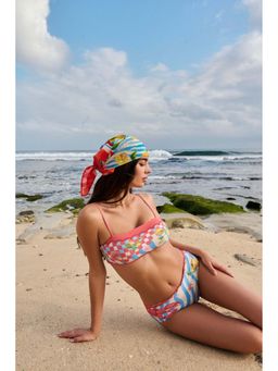 NOIB - Multicolor Summer Zest Printed Levi Bikini Top and Brief