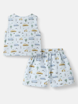 Nautinati - Infant Boys Patterned Muslin Cotton CO-Ord