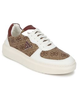 Guess - Women White Lace-Up Yami Sneakers
