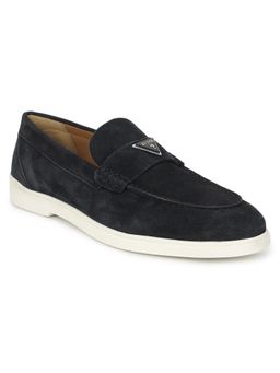 Guess - Men Black Solid Slip-On Cayron Loafers