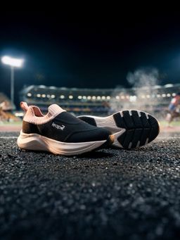 LIBERTY - LEAP7X LILYSTAR-E Sports Non Lacing Walking Shoes for Women - Black