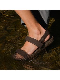 Planet Paaduks - Men Brown Adjustable Double Strap Sandals