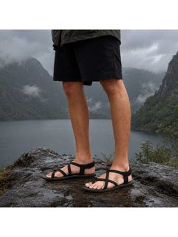 Planet Paaduks - Men Black Strappy Sandals