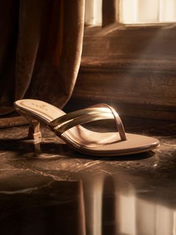 LIBERTY - Women Gold Senorita STACO177 Kitten Heels