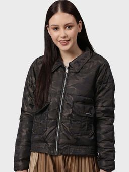 Campus Sutra - Brown Printed Jacket