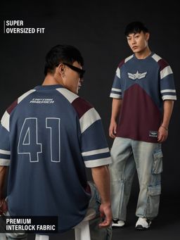 The Souled Store - Official Marvel Captain America: Soldier Suit Men Oversized T-shirt