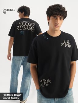 The Souled Store - Oversized T-shirt Stay Weird Men