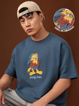 The Souled Store - Official Ottoman Garfield Not My Problem Men Oversized T-shirt