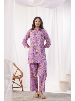 Autumnlane - Freya Purple Cotton Co-Ord (Set of 2)