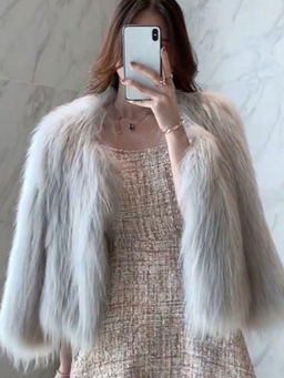 MISS MOSA BY AKANKSHA - Grey Textured Full Sleeves Jacket