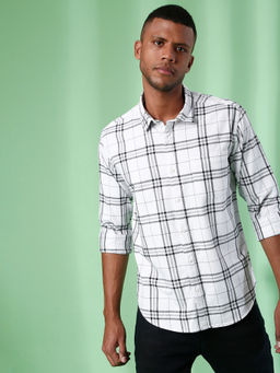 Campus Sutra - Men Full Sleeve Checkered Casual Shirt