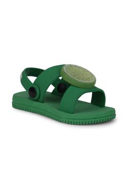 Bubblegummers - Green Plastic Round Toe Pair Of Sandals