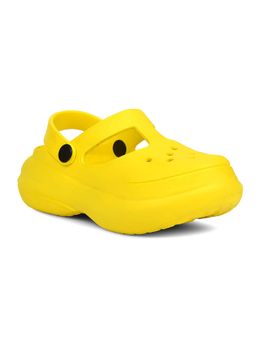 Bata - Yellow Synthetic Round Toe Pair Of Clogs