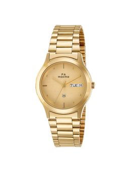 PA Maxima - 01377CMGY Gold Dial Analog Watch For Men (S)