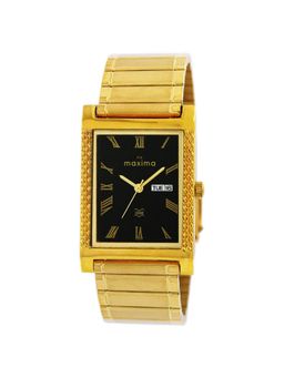 PA Maxima - 22244CMGY Gold Black Dial Analog Watch For Men (S)