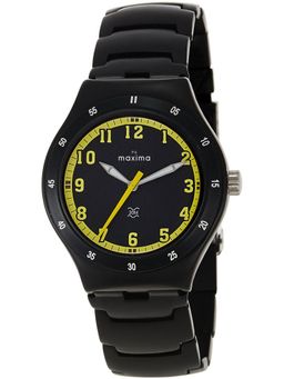 PA Maxima - 23795CMGB Aluminium Black Dial Analog Watch For Men (S)