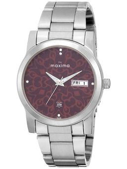 PA Maxima - 26290CMLI Attivo Maroon Dial Analog Watch For Women (S)