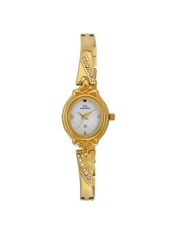 PA Maxima - 29376BMLY Gold White Dial Analog Watch For Women (S)