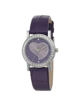 PA Maxima - 30170LMLI Swarovski Attivo Purple Dial Analog Watch For Women (S)