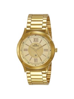 PA Maxima - 34651CMGY Gold Dial Analog Watch For Men (M)